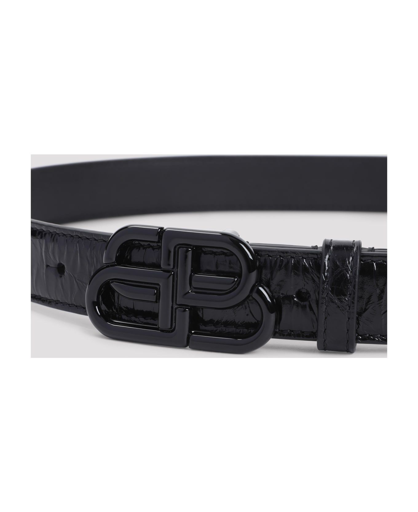 Balenciaga o1mt1gz0525 Size: 80 / BB Thin Belt in Black Size ONE SIZE - 3 Thumbnail