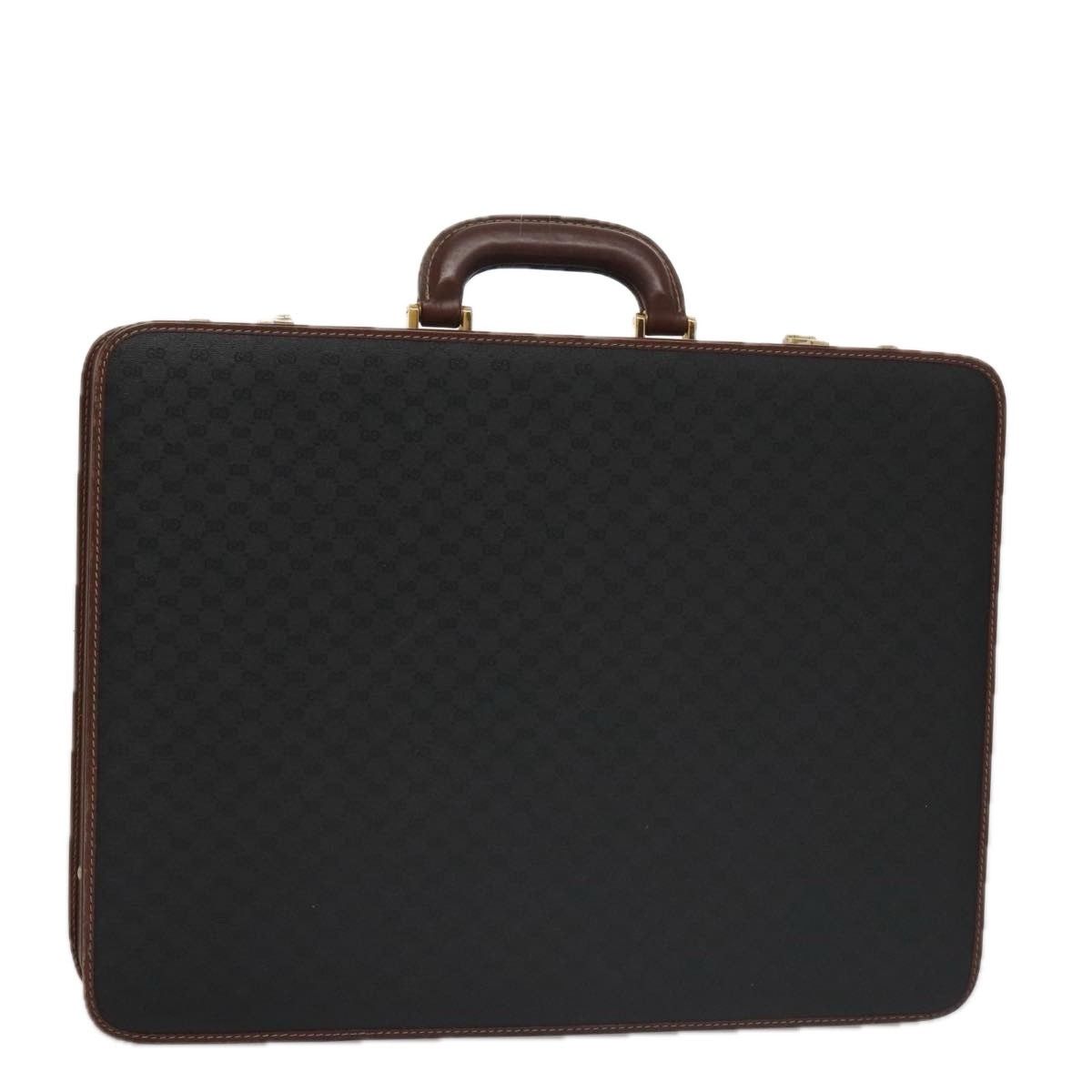 Gucci GUCCI Micro GG Canvas Trunk Black Gold Size ONE SIZE - 1 Thumbnail