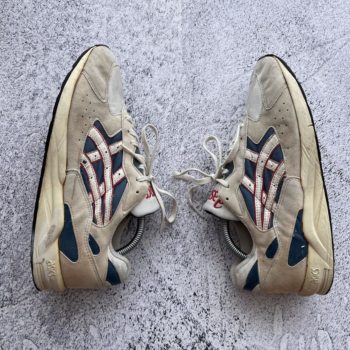 Asics × Vintage Rare Asics Gel Vintage 90s White Blue Made In Korea Size US 10 / EU 43 - 2 Thumbnail