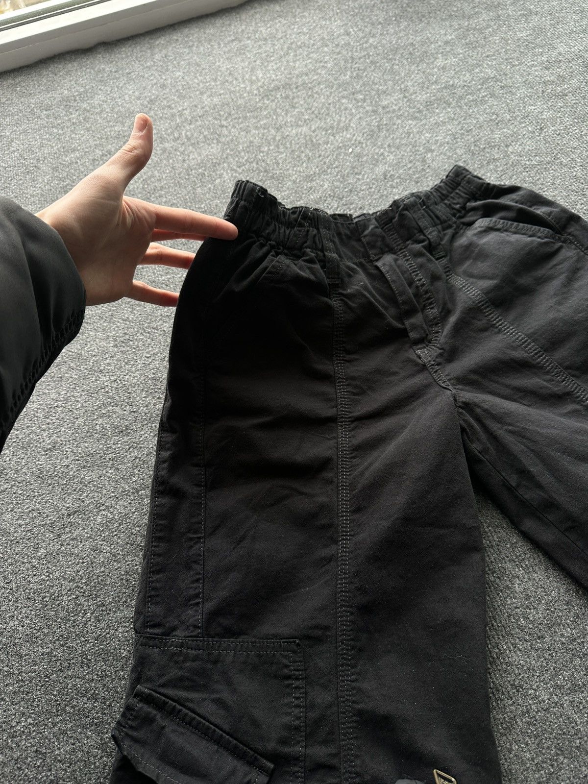 Other 🚨 RARE BLACK CARGO MULTIPOCKET WOMEN PANTS Size 28" / US 6 / IT 42 - 7 Thumbnail