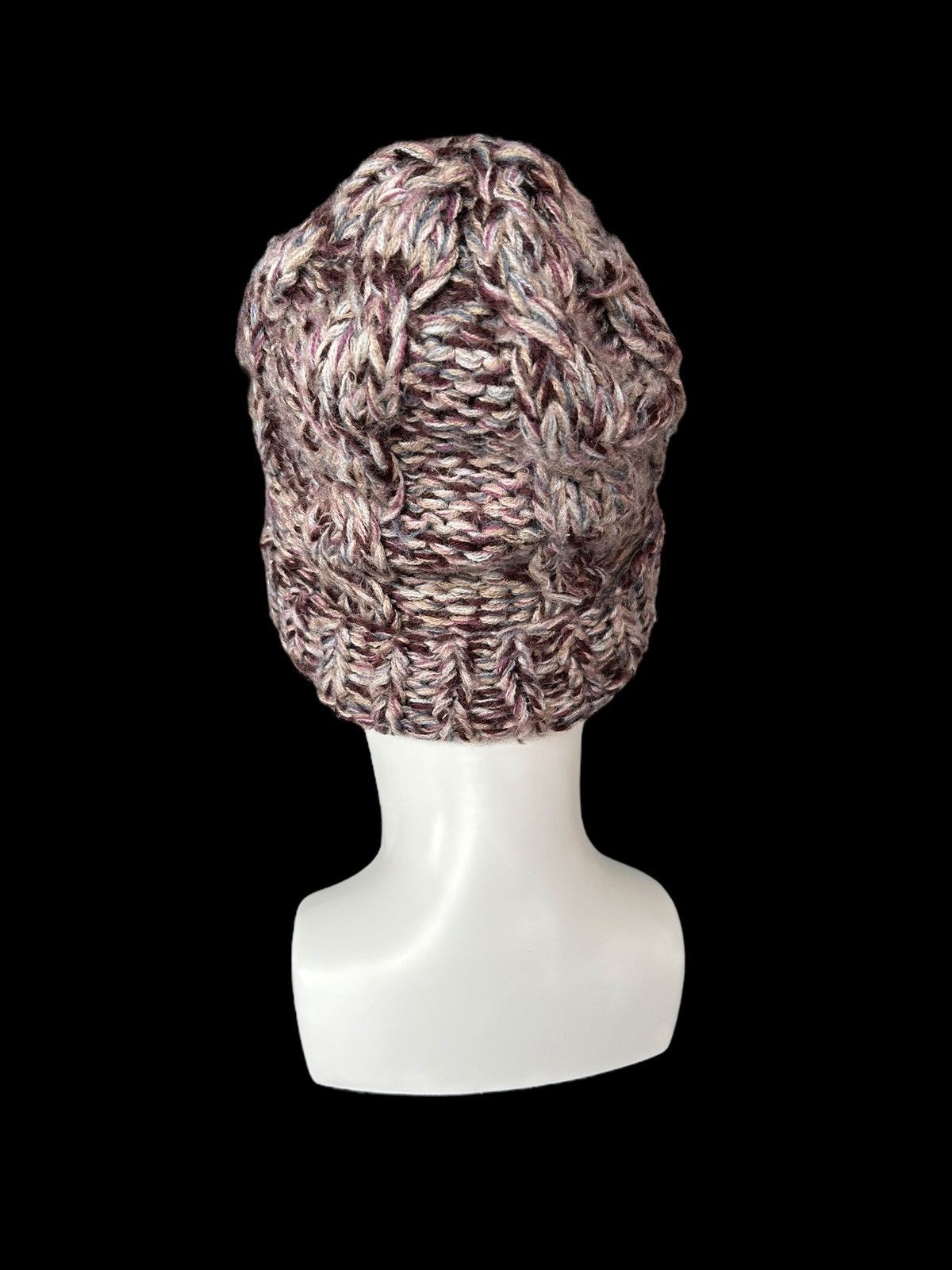 Japanese Brand × Kapital × Vintage Crochet Knitted Handmade Beanie Hats ☠️☠️ Size ONE SIZE - 3 Thumbnail