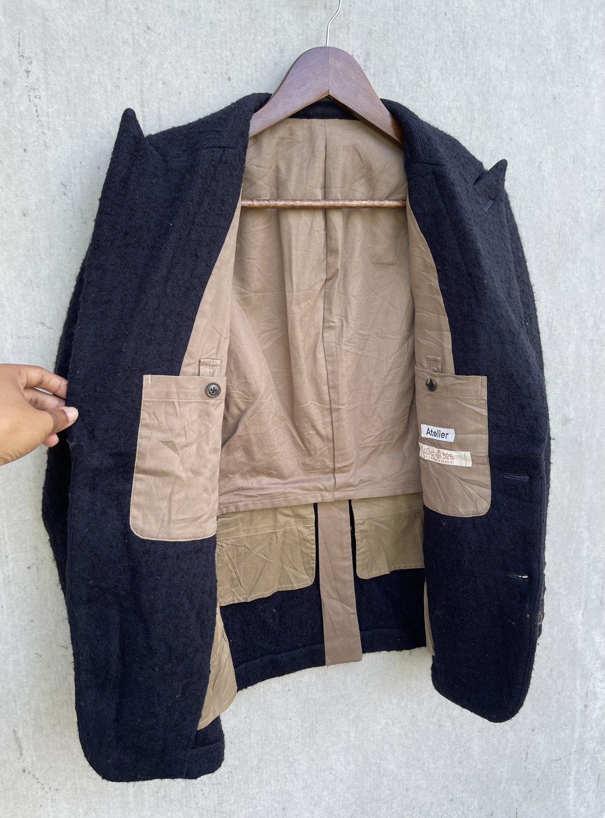 Junya Watanabe 🔥 TAKEO KIKUCHI ATELIER MULTI-ZIP PUNK MOHAIR SUIT/JACKET Size US M / EU 48-50 / 2 - 10 Thumbnail