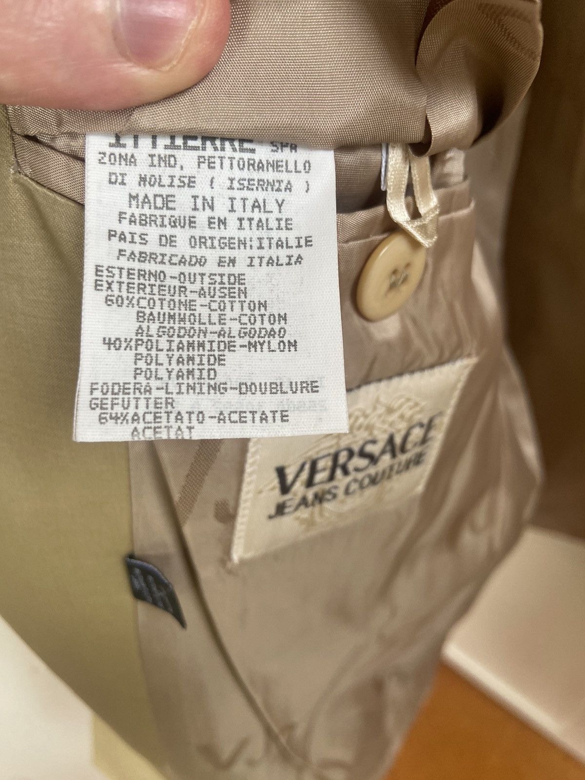 Versace 1990s Gold Four-Button Blazer Size US M / EU 48-50 / 2 - 5 Thumbnail