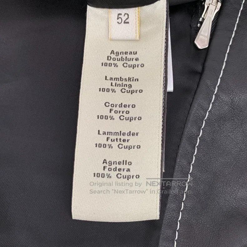 Hermes Hermes Black Wool Leather Combined V-Neck Single-Breasted Size US L / EU 52-54 / 3 - 6 Thumbnail