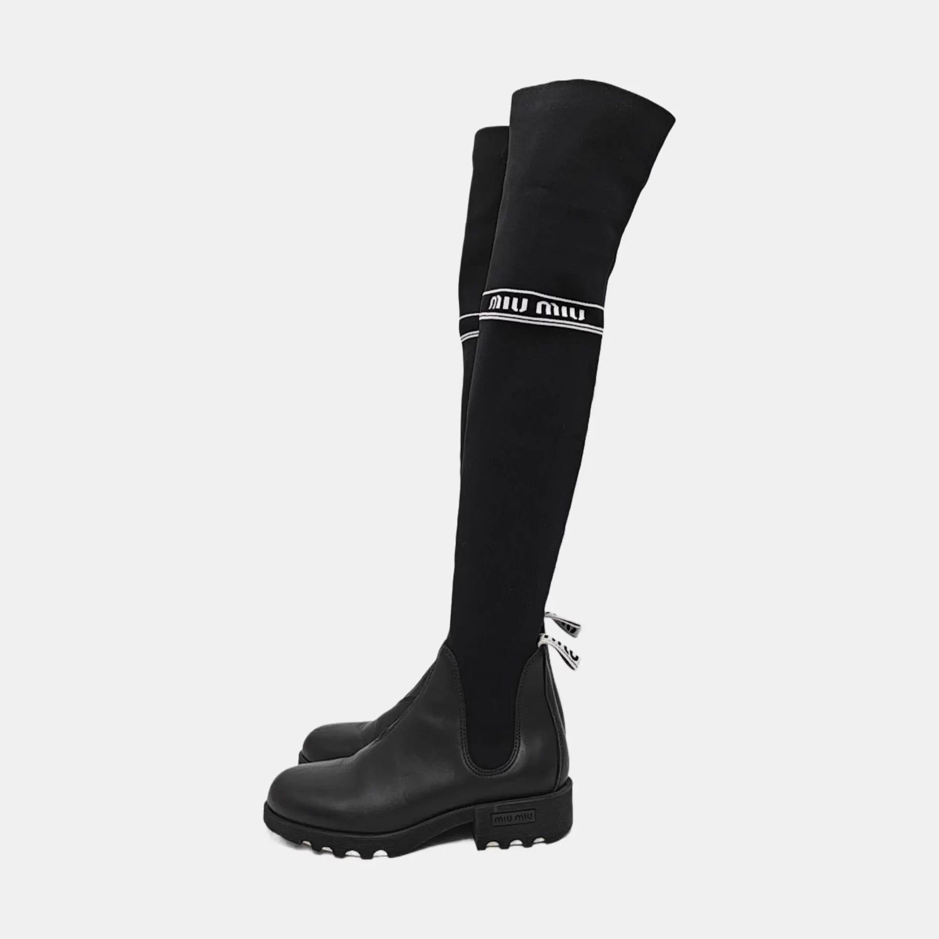 Miu Miu MIUMIU tall boots 38 Size US 7.5 / IT 37.5 - 1 Thumbnail