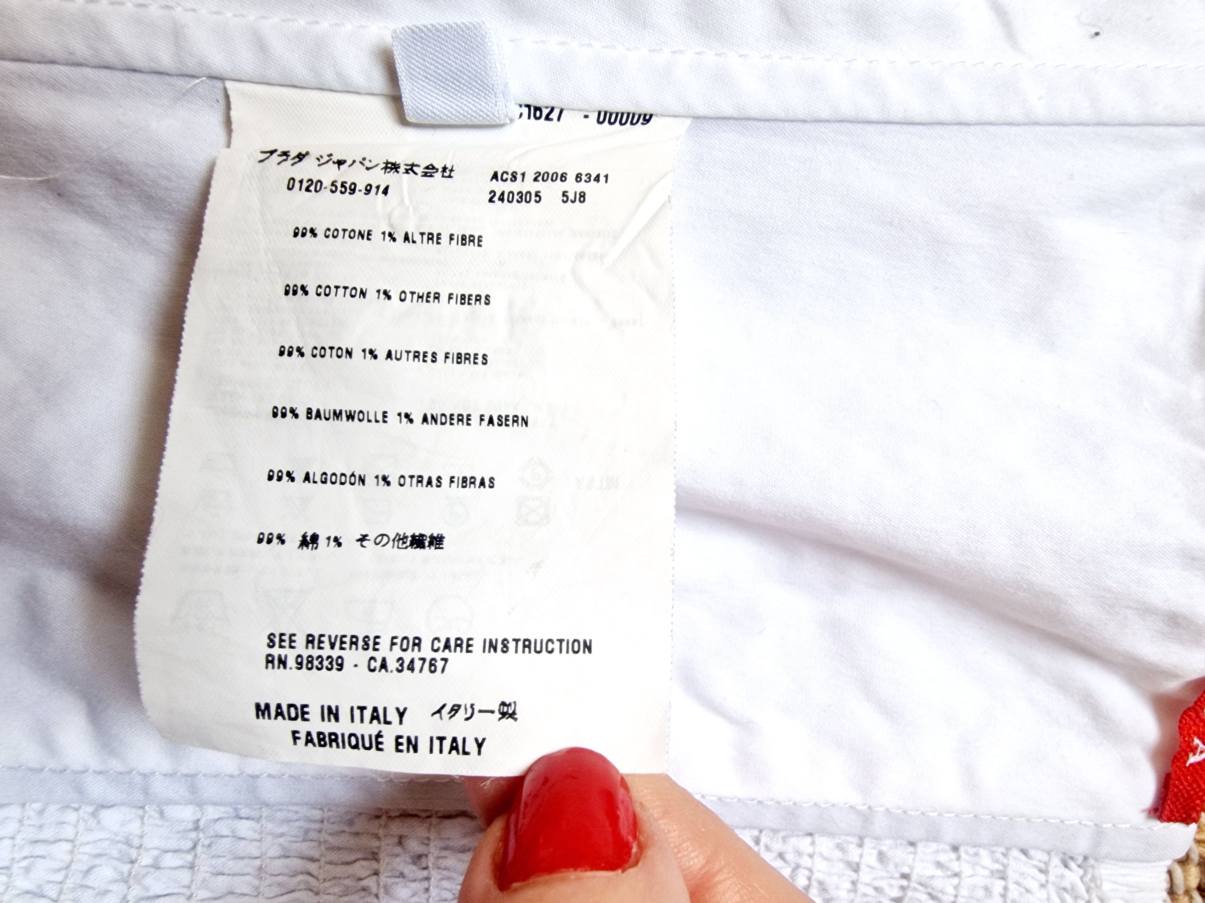 Prada Prada White Sport Vintage 80s Large Top Tee Corset Bustier Size L / US 10 / IT 46 - 8 Thumbnail