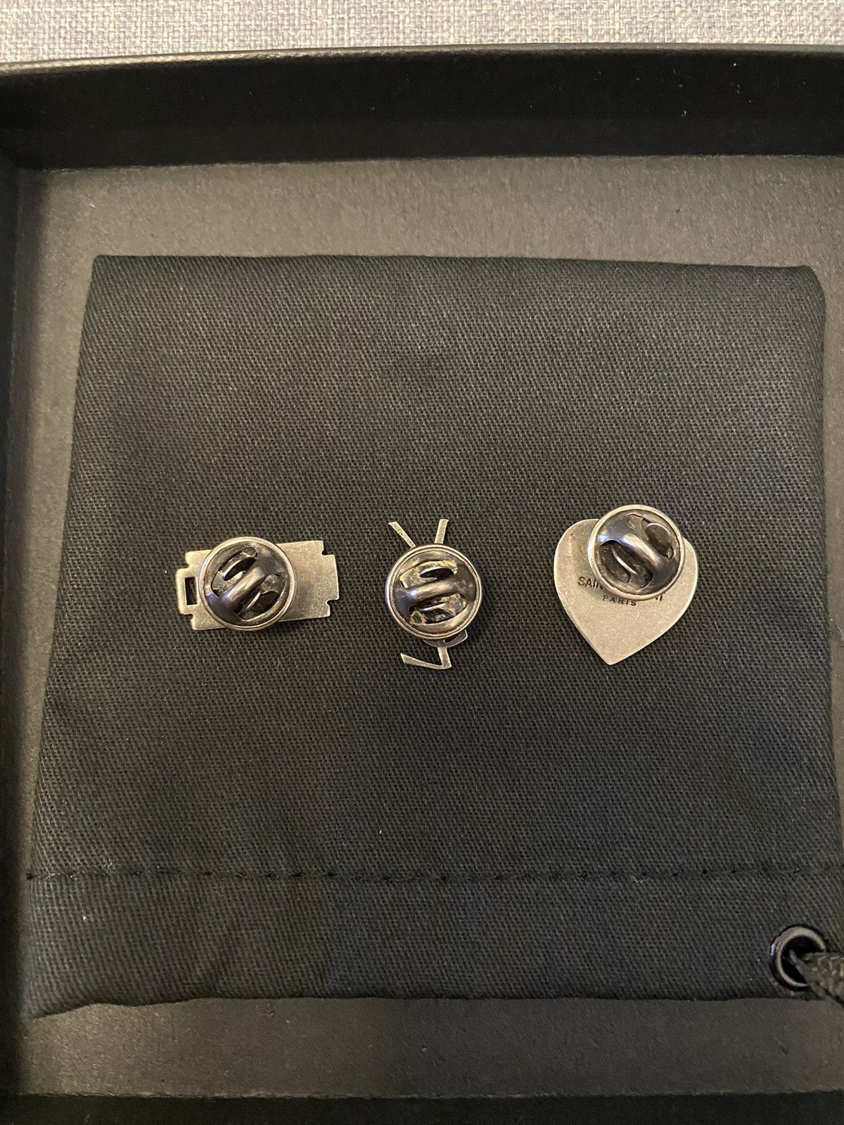 Saint Laurent Paris Saint Laurent razor blade 3 pin set Size ONE SIZE - 5 Thumbnail