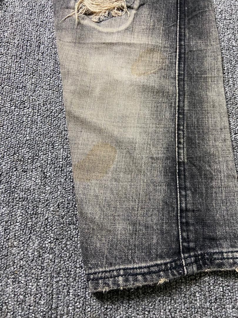 Japanese Brand Candy Stripper Brand Distressed Ripped Jeans (184) Size US 33 - 9 Thumbnail