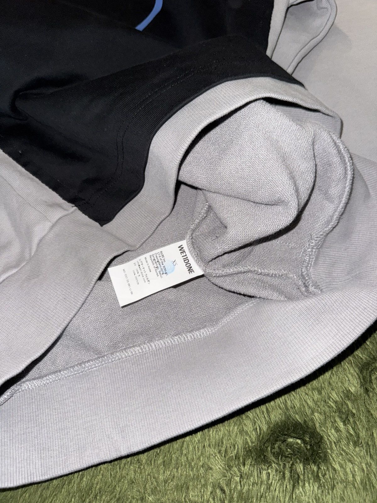 WE11DONE [XS] We11done Oversized Overlay Panel Logo Hoodie Size US XS / EU 42 / 0 - 7 Thumbnail