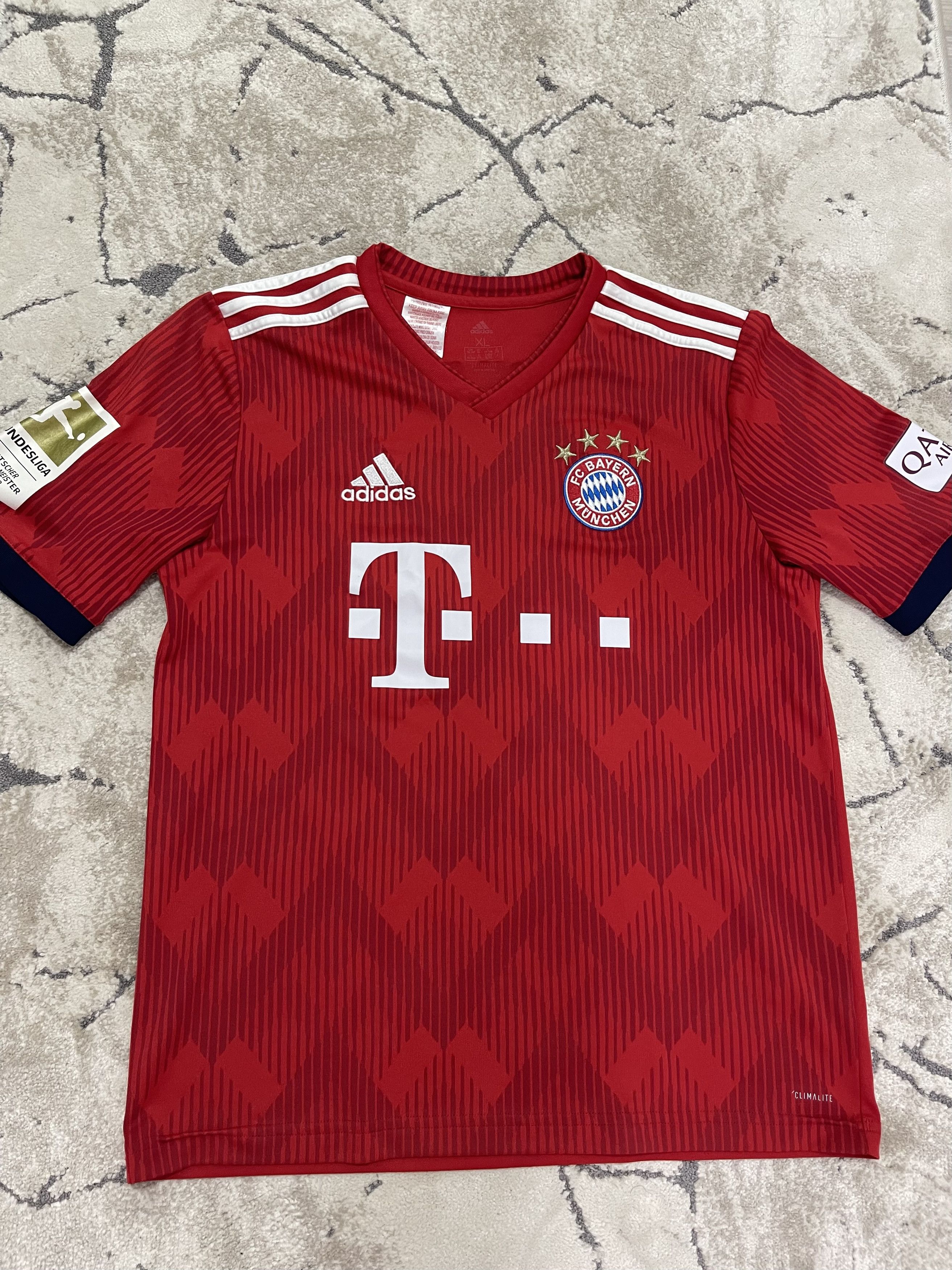 Adidas Adidas Bayern Munich Kids XL 2018/19 Tolisso #24 Red Size US S / EU 44-46 / 1 - 2 Thumbnail