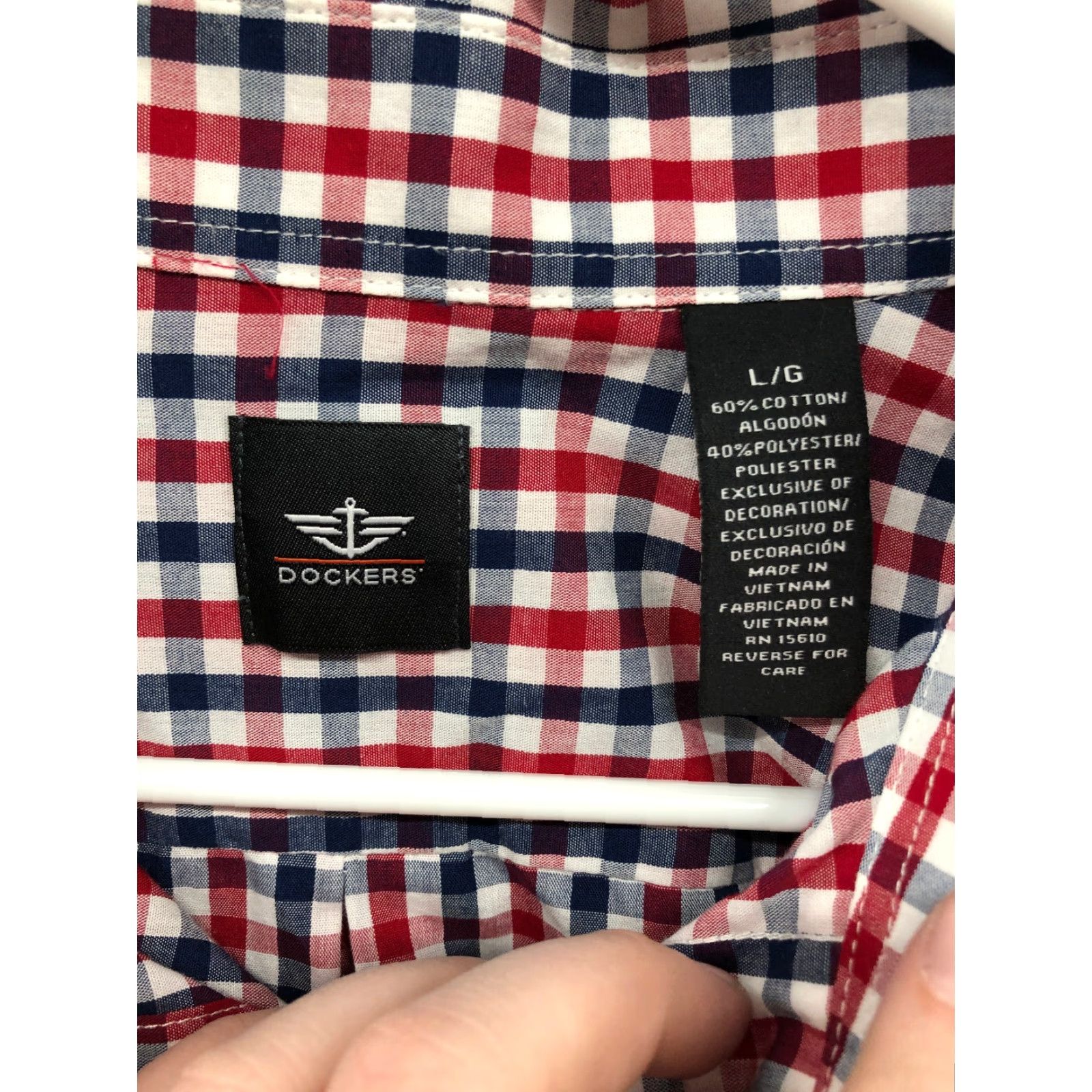 Dockers Dockers Shirt Mens L Multicolor Striped Button Down Collar Long Sleeve Size US L / EU 52-54 / 3 - 7 Thumbnail
