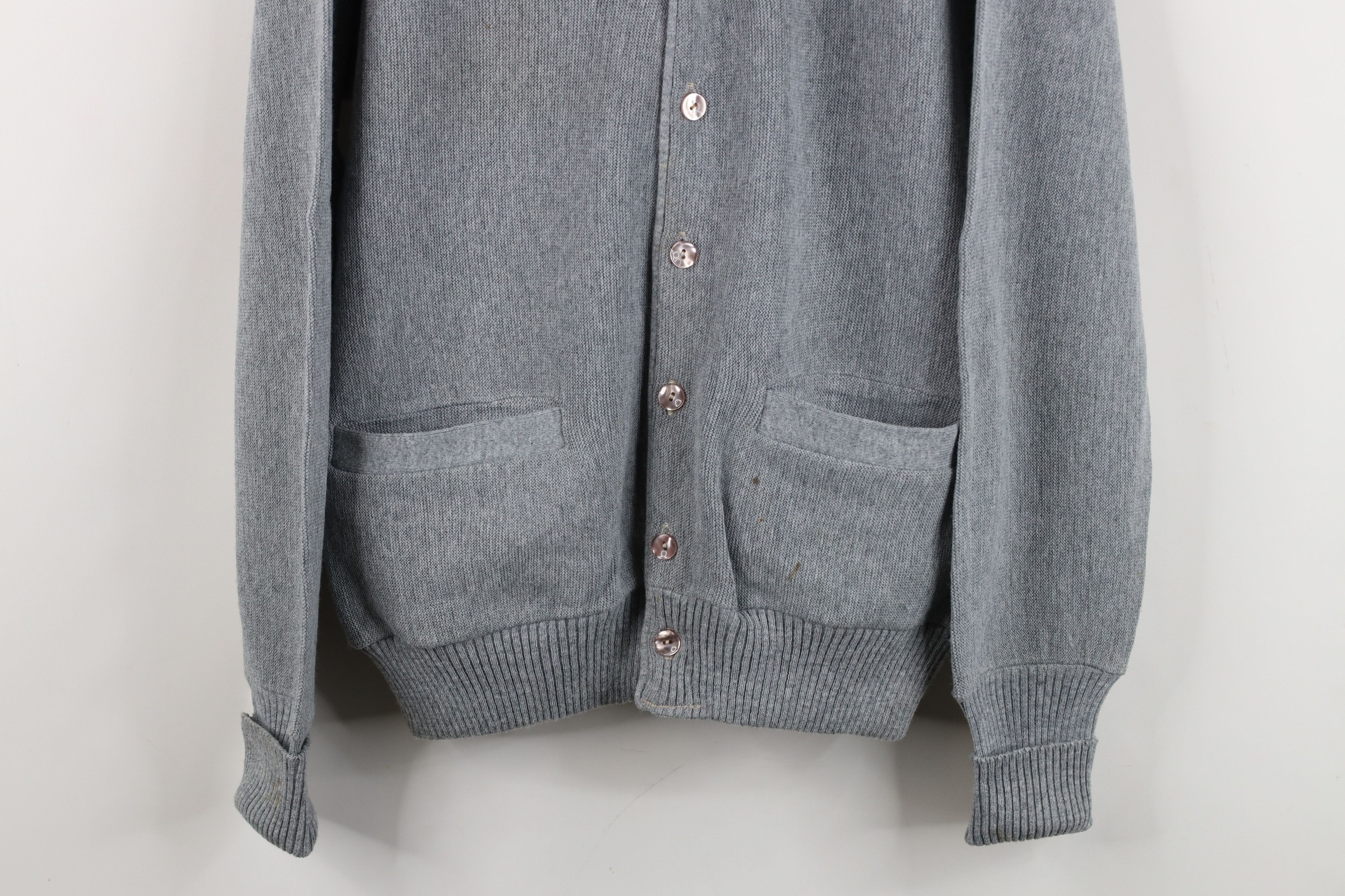 Vintage Vintage 70s Streetwear Blank Knit Cardigan Sweater USA Size US M / EU 48-50 / 2 - 3 Thumbnail