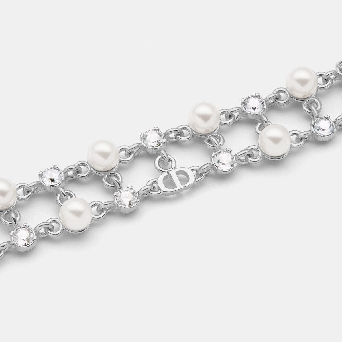 Dior o1bcso1str0126 Size: OS/Cd Treasure Bracelet in Silver/White Size ONE SIZE - 2 Thumbnail