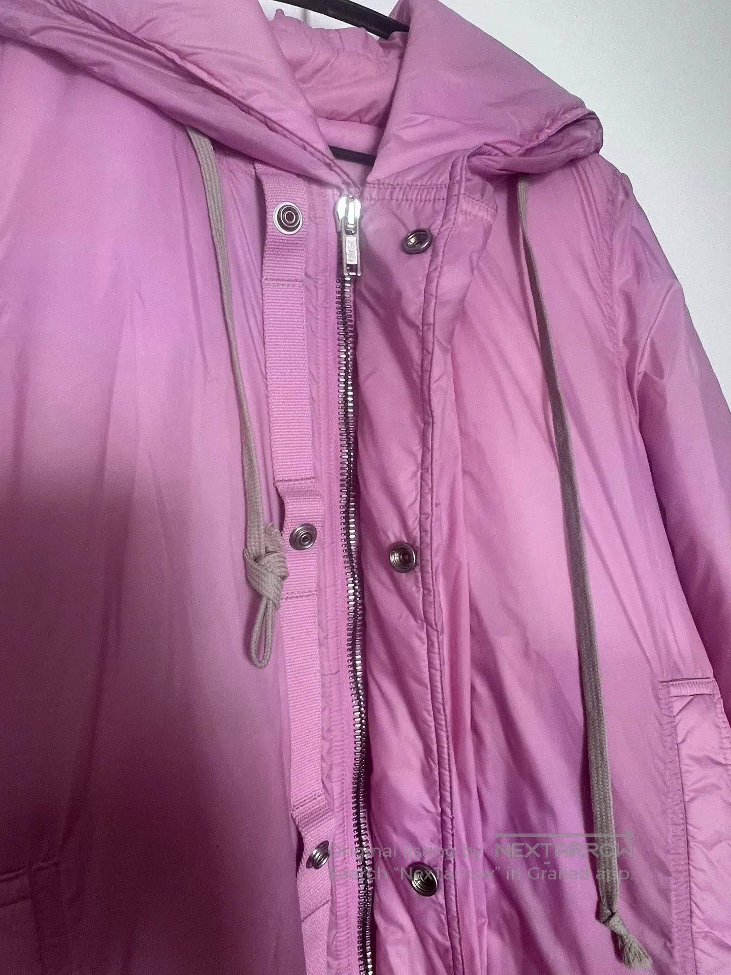 Rick Owens Rick Owens Pink Long Down Jacket. Size S / US 4 / IT 40 - 3 Thumbnail