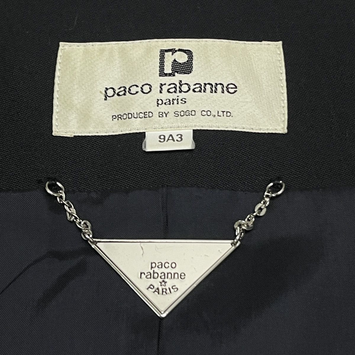 Paco Rabanne Vtg Paco Rabanne Paris V-neckline Silver Trim Outline Jacket Size M / US 6-8 / IT 42-44 - 21 Thumbnail