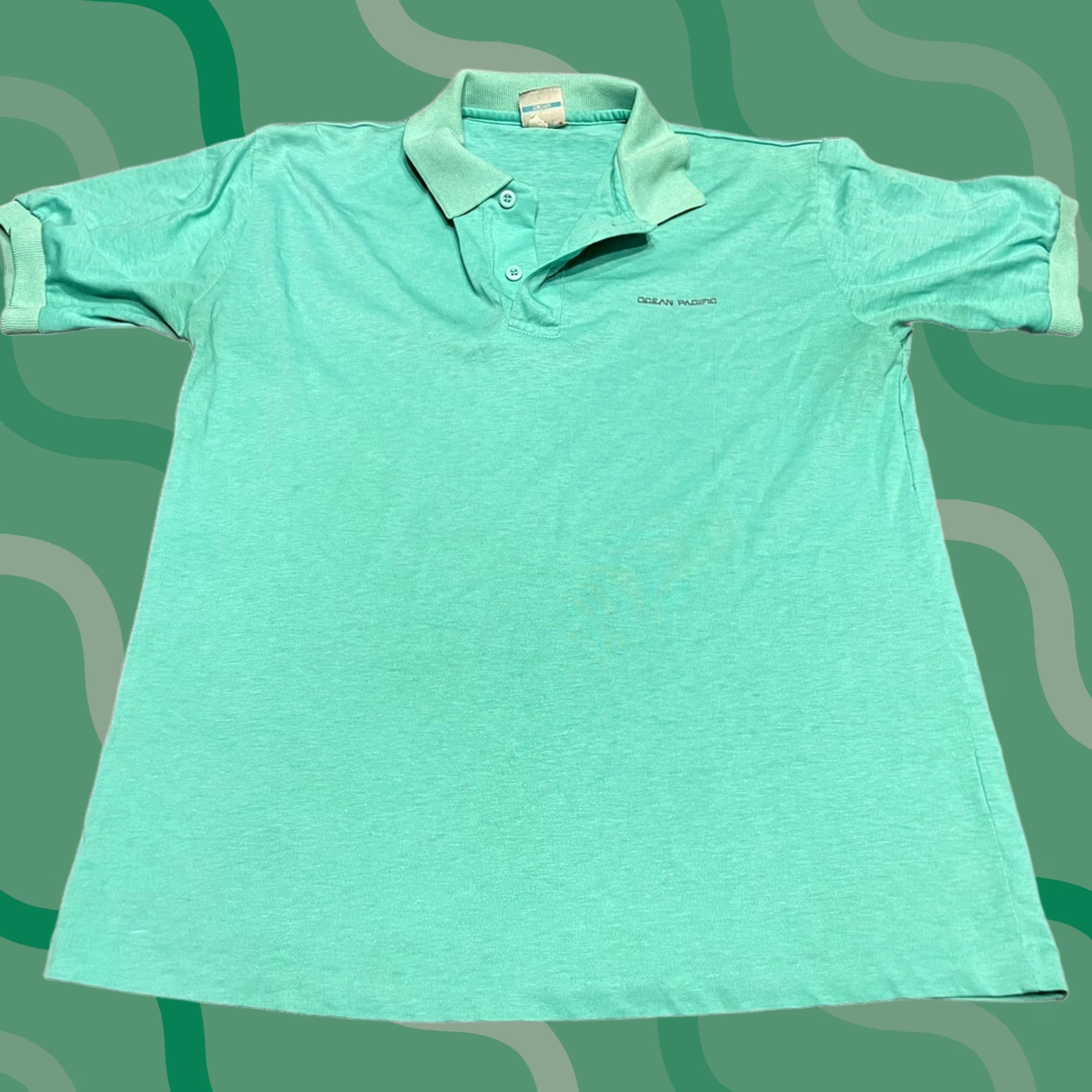 Vintage VINTAGE Ocean Pacific Polo Shirt 1980s M Surf Skate OP Polo Shirt Mens Adult Medium Size US M / EU 48-50 / 2 - 1 Thumbnail