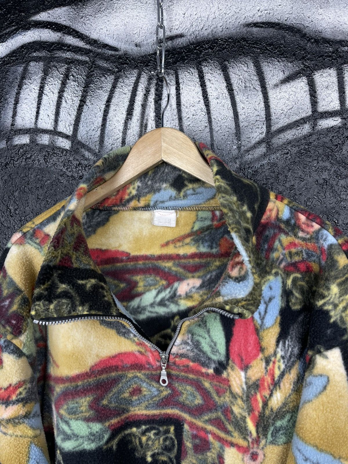 Vintage Vintage Native American Print Half Zip Fleece Jacket Size M Size US L / EU 52-54 / 3 - 9 Thumbnail