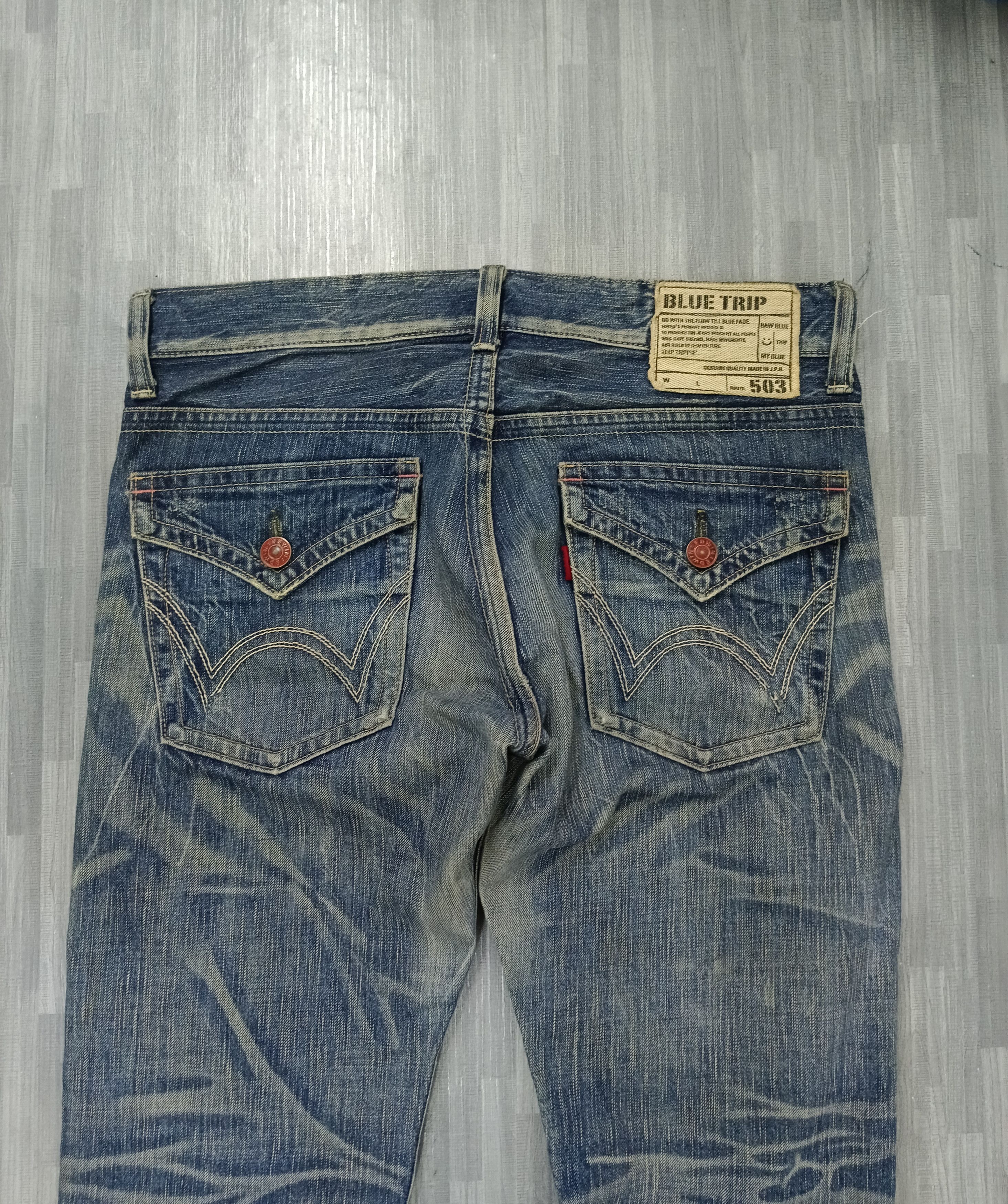 Edwin FLARE WASHED BLUE EDWIN JAPAN DENIM PANTS Size US 33 - 5 Thumbnail