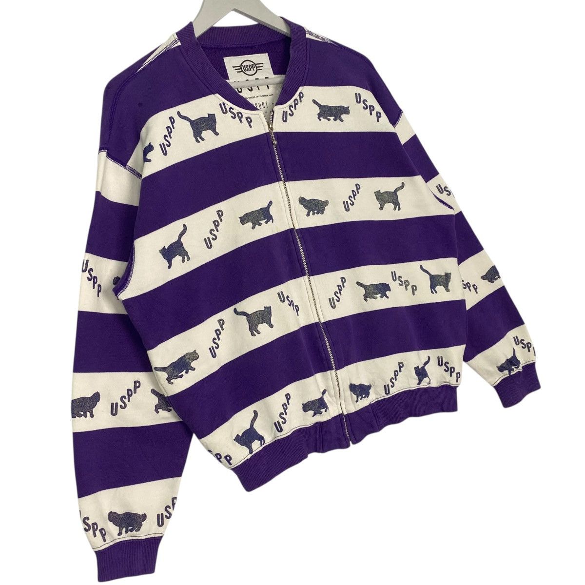 Other Vintage USPP Sport Hoodie Sweater Purple/White Size M Size US M / EU 48-50 / 2 - 3 Thumbnail