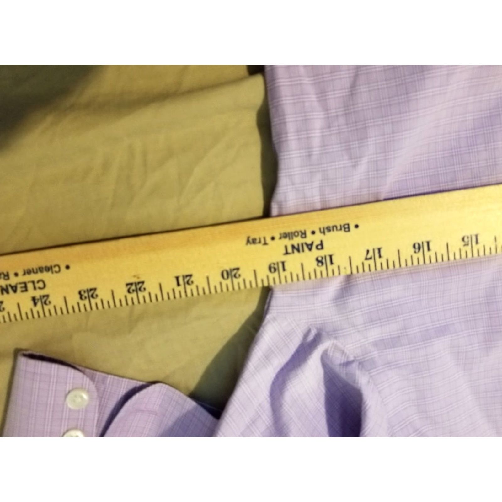 Charles Tyrwhitt Charles Tyrwhitt Dress Shirt Mens 15 33 Purple Cotton Button Long Sleeve Slimming Non-Iron, 100% Cotton, Regular, Classic Shirt Men’s Clothing Size 40R - 4 Thumbnail