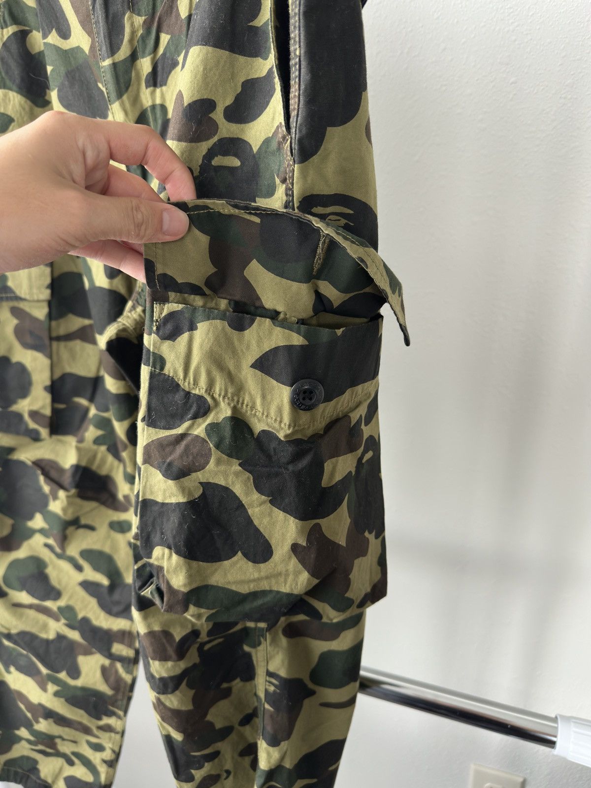 Bape BAPE Cargo Pants Green Camo Size US 32 / EU 48 - 4 Thumbnail