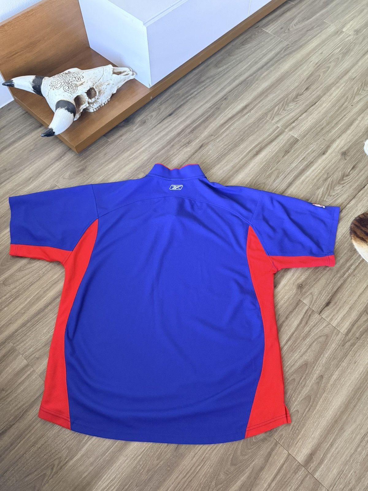 Reebok THROWBACK AUTHENTIC REEBOK DETROIT PISTONS SHOOTING SHIRT Size US XXL / EU 58 / 5 - 6 Thumbnail
