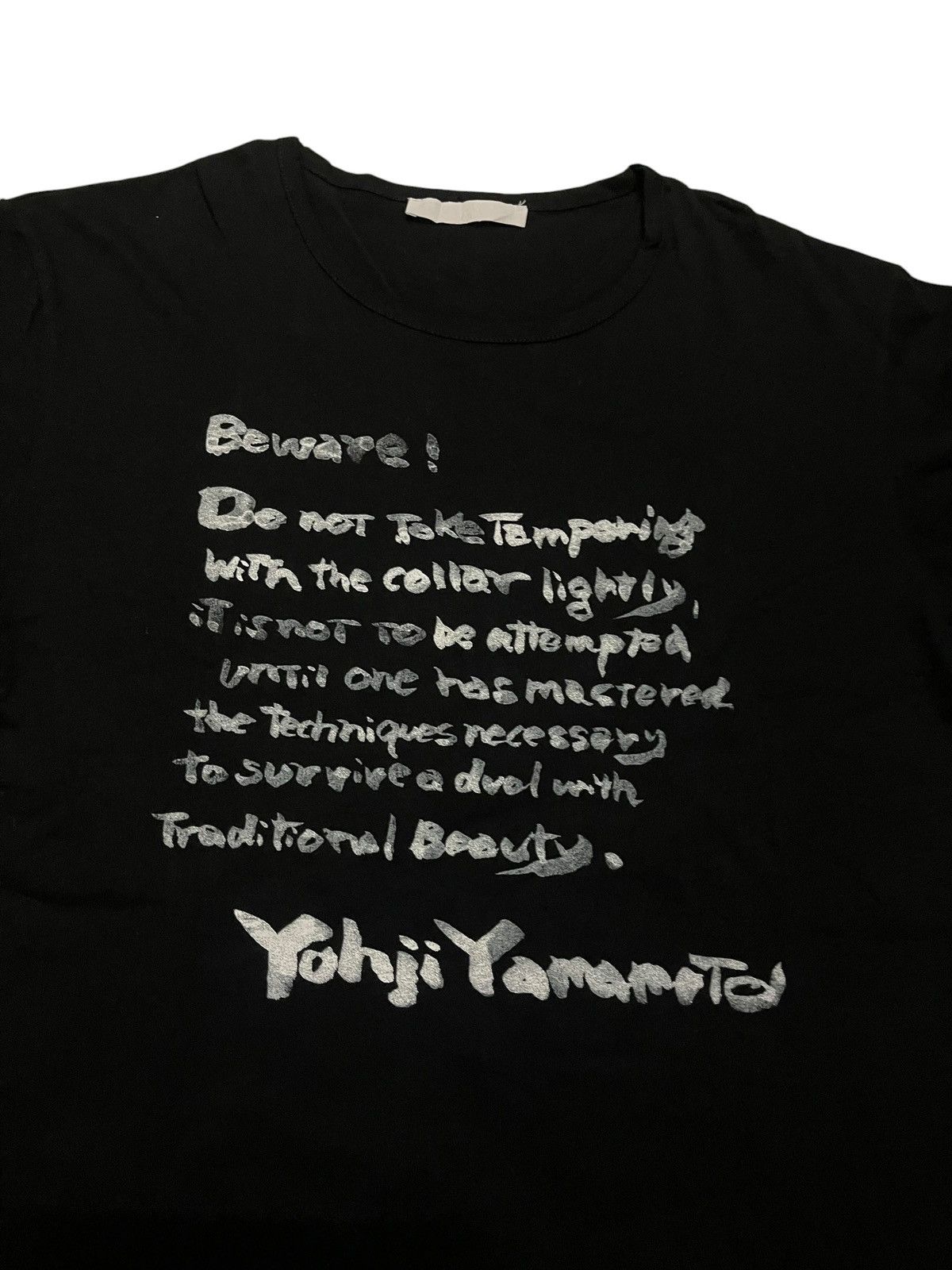Yohji Yamamoto Miss Sha Yohji Yamamoto Inspired Quote Tee Size US M / EU 48-50 / 2 - 3 Thumbnail
