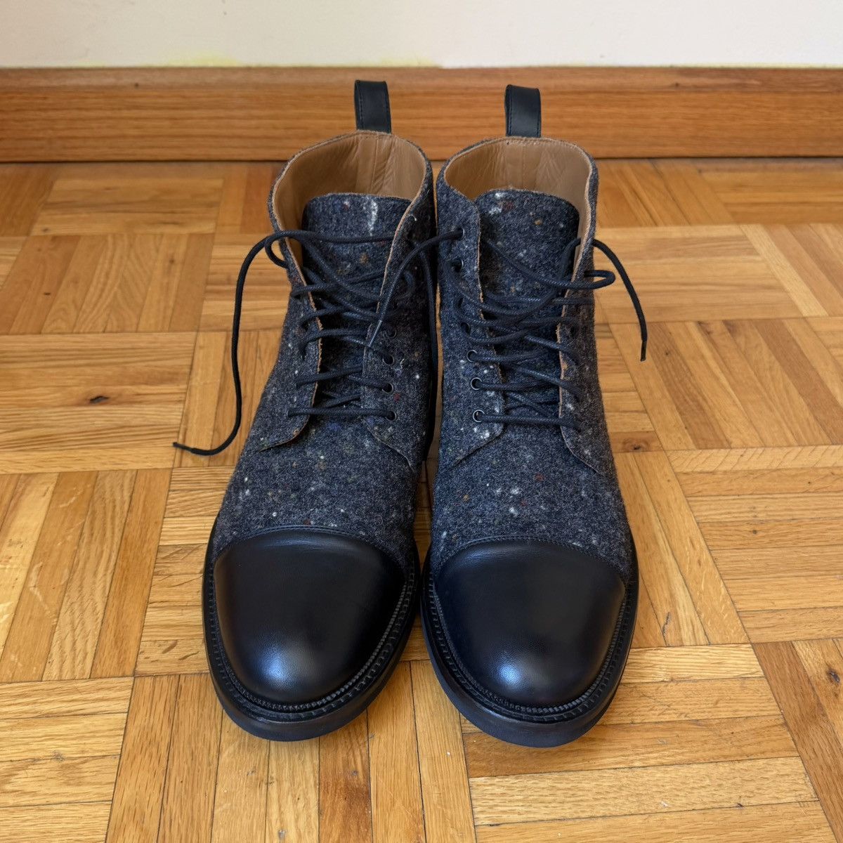 TAFT Taft Men Black Leather Gray Starry Night Men Boots US 10 Size US 10 / EU 43 - 4 Thumbnail
