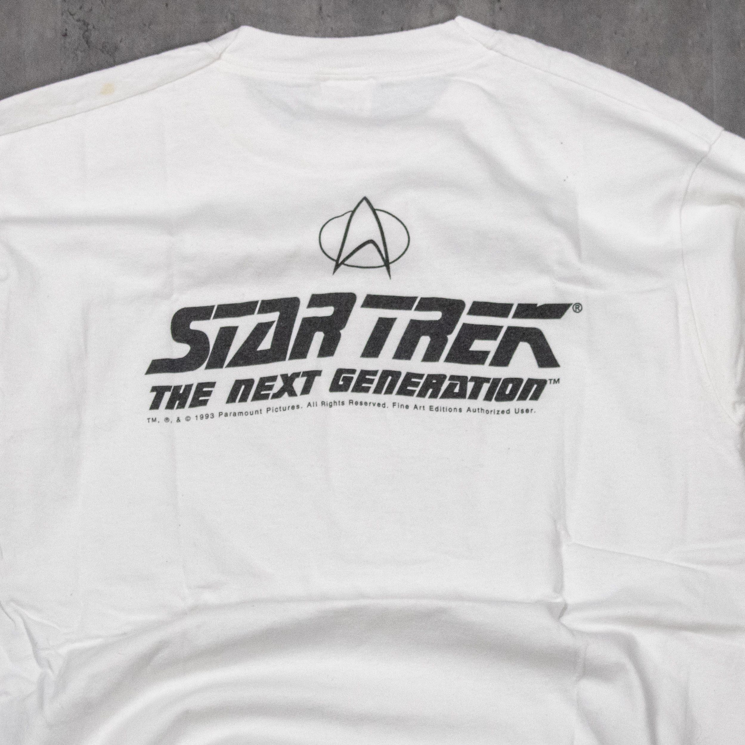 Fruit Of The Loom × Vintage Vintage 1993 Star Trek Next Generation Single Stitch Tee Size US M / EU 48-50 / 2 - 7 Thumbnail