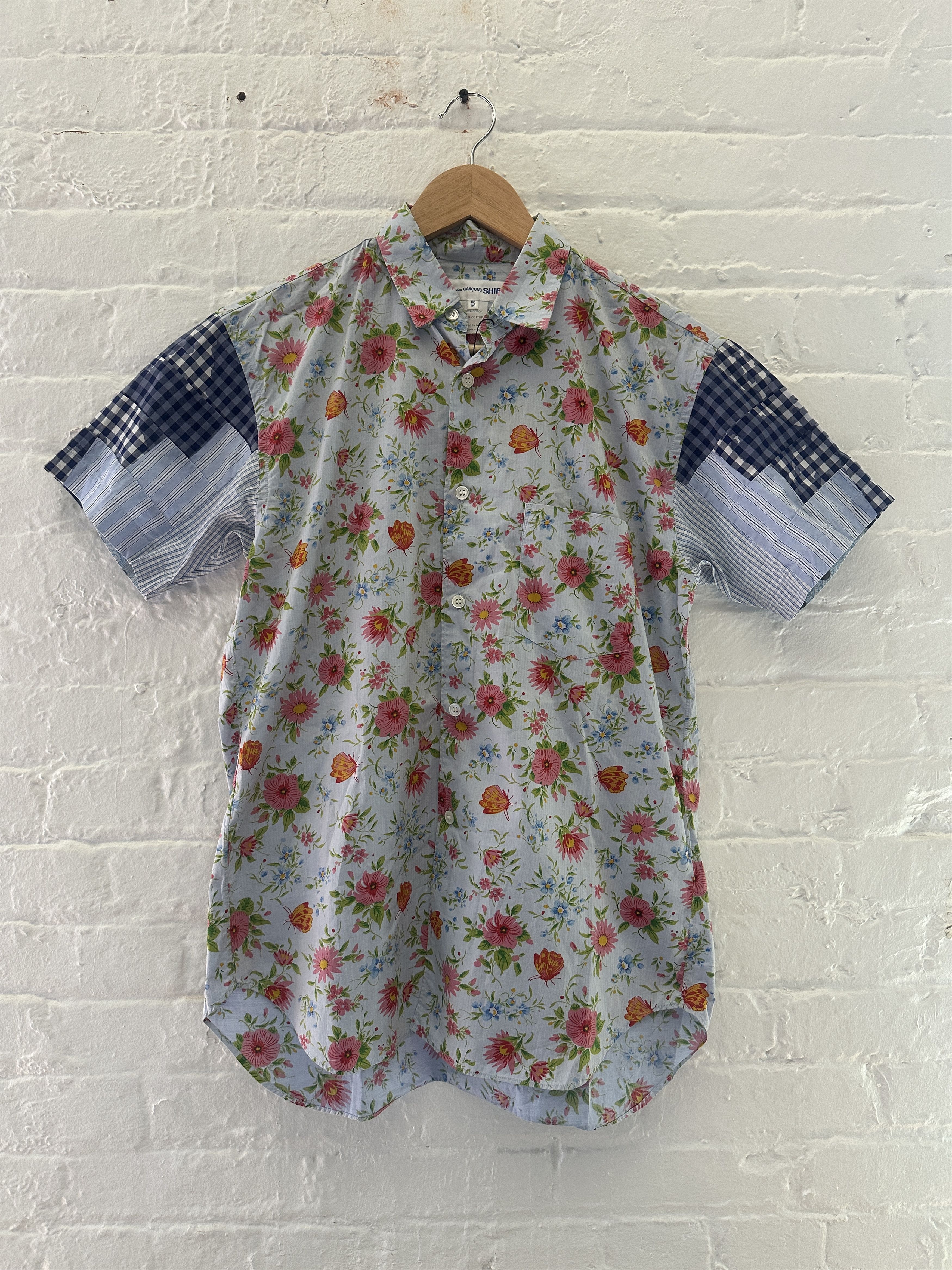 Comme des Garcons Comme des Garcons SHIRT Multi Media Short Sleeve Button Up Size US XS / EU 42 / 0 - 1 Thumbnail