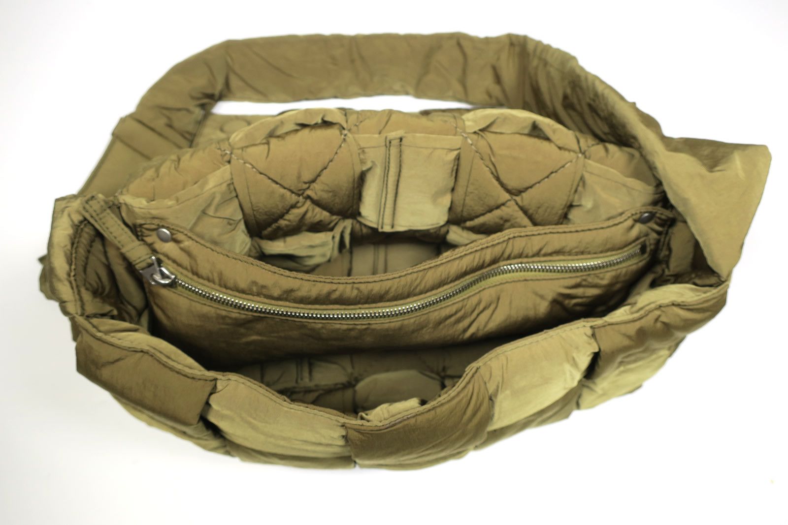 Bottega Veneta Bottega Veneta Maxi Padded Tech Cassette Shoulder Bag -Khaki Size ONE SIZE - 4 Thumbnail