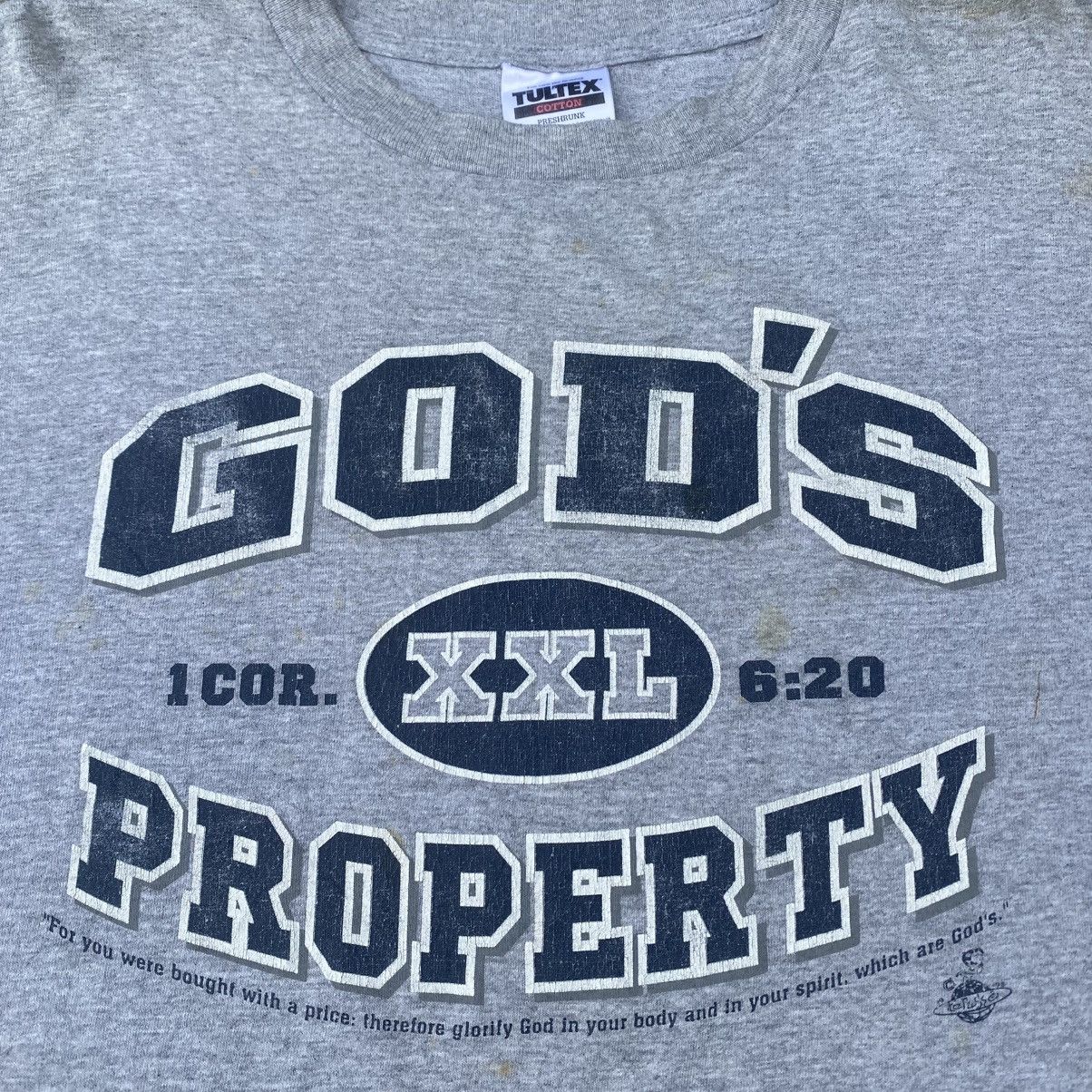 Vintage 1990s GOD’S PROPERTY tee Size US XXL / EU 58 / 5 - 3 Thumbnail