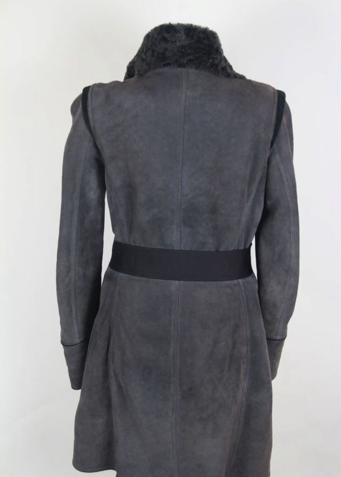 Gucci Gucci Suede and Fur Belted Mid-Length Coat Size M / US 6-8 / IT 42-44 - 3 Thumbnail
