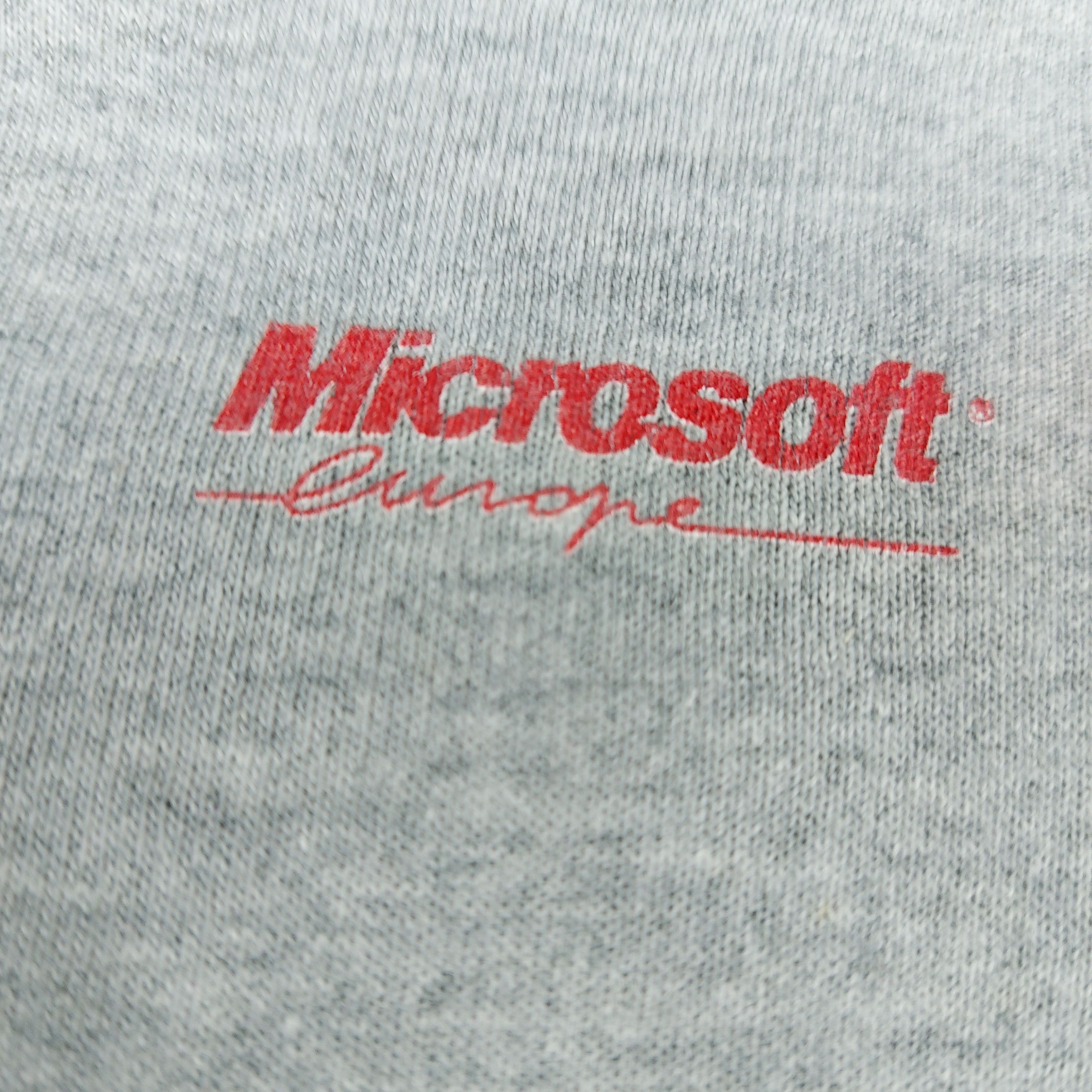 Microsoft Vintage 90s Microsoft 1993 European Sales Meeting TEE Size US XL / EU 56 / 4 - 7 Thumbnail