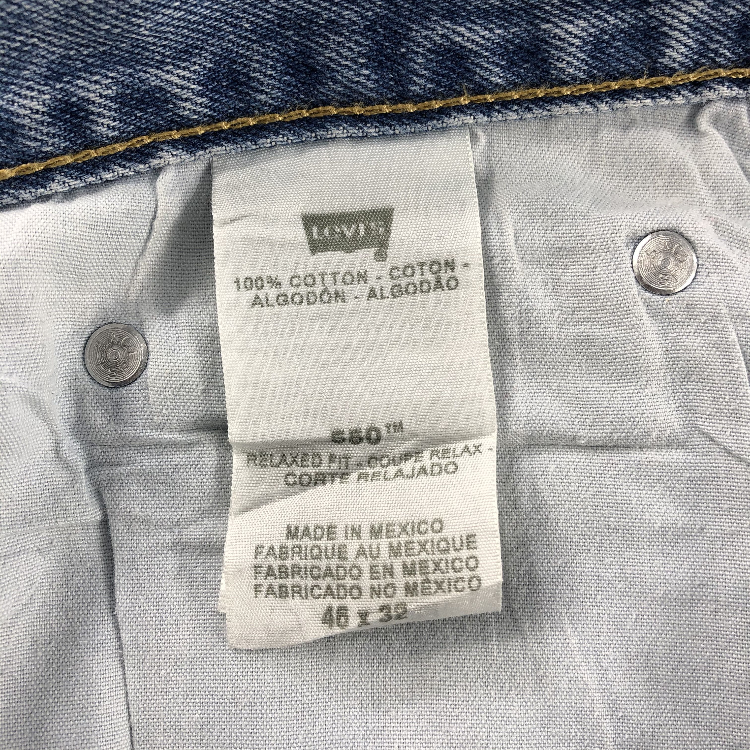 Levi's Vintage 90s Light Wash Levis 550 Jeans-J1223 Size US 44 / EU 60 - 10 Thumbnail