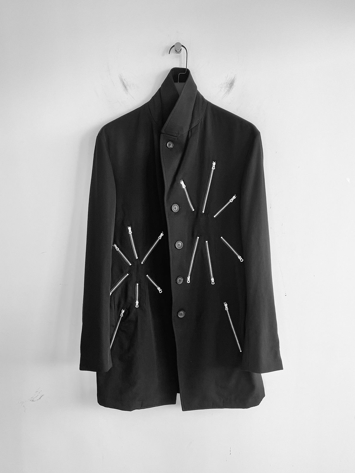 Yohji Yamamoto Yohji Yamamoto Pour Homme - W/Gabardine Fireworks Zip JKT Size US XL / EU 56 / 4 - 2 Thumbnail