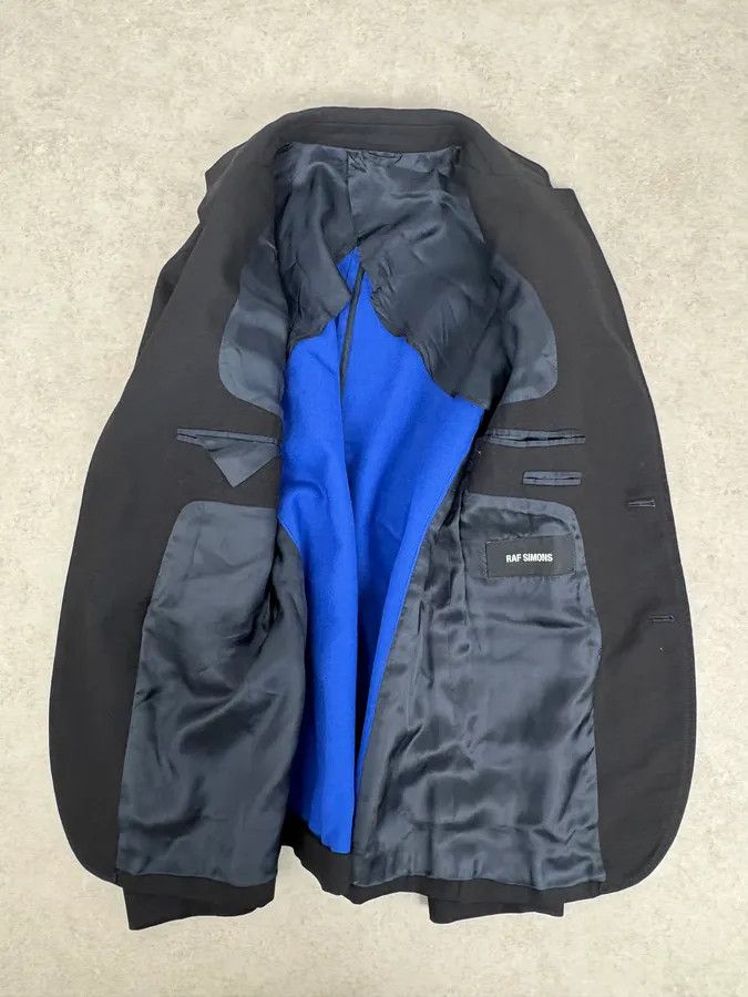 Vintage Raf Simons Black Minimalist Blazer Jacket Size 42R - 8 Thumbnail