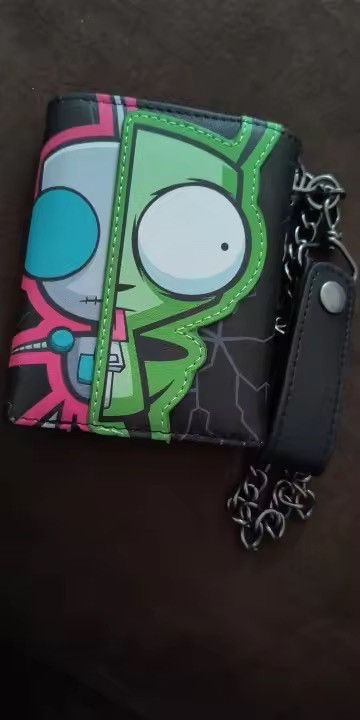 Japanese Brand Triple-Fold Cartoon PU Leather Wallet With Chai Size ONE SIZE - 5 Thumbnail