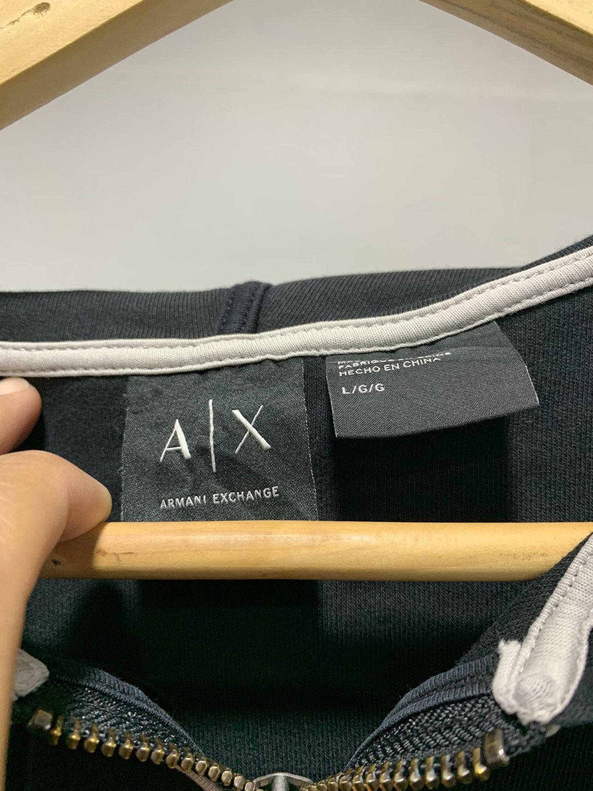 Armani Exchange × Designer Armani Exchange💥 SS16 Zipper Hoodie Size US L / EU 52-54 / 3 - 5 Thumbnail