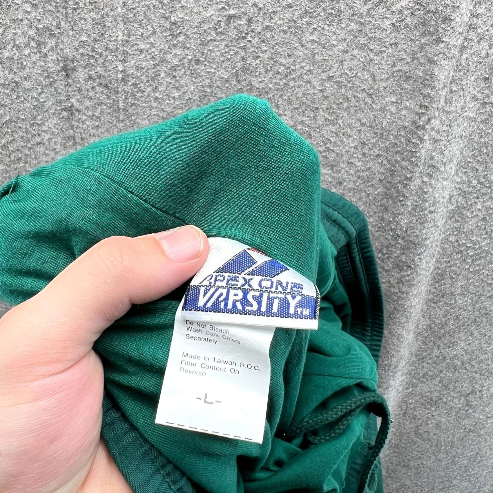 Vintage VTG Miami University Pants Large Green Apex One Nylon Windbreaker Lined Straight Inseam 31 in Men Size US 33 - 3 Thumbnail