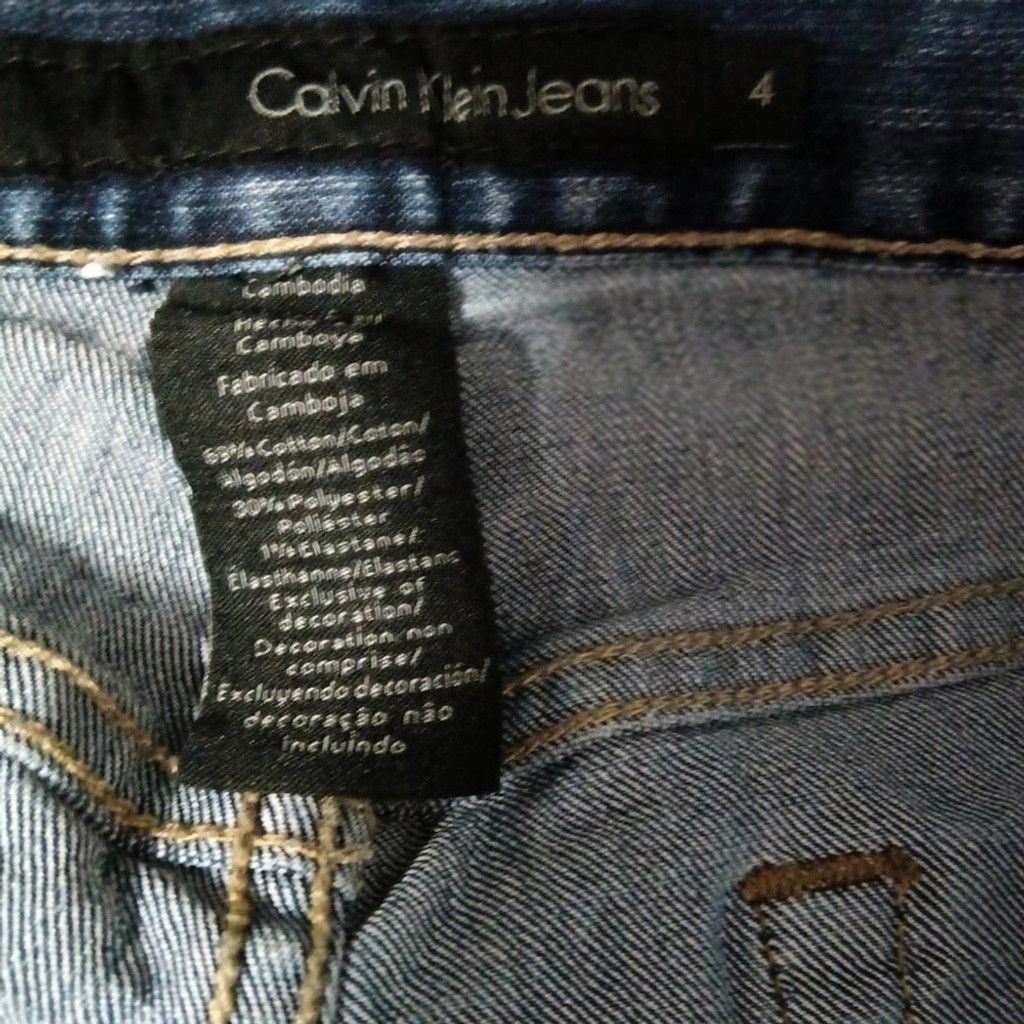 Calvin Klein CALVIN Klein Flare Jeans Blue Denim Low Rise Bootcut Sz 4 Size 27" / US 4 / IT 40 - 6 Thumbnail