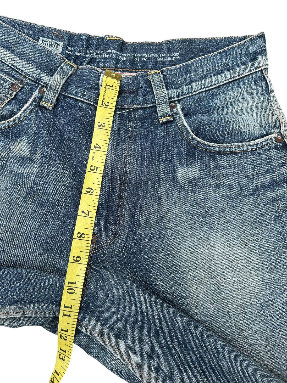 Kapital Vintage Edwin 505 Half Selvedge Distressed Dirty Denim Jeans Size US 30 / EU 46 - 18 Thumbnail