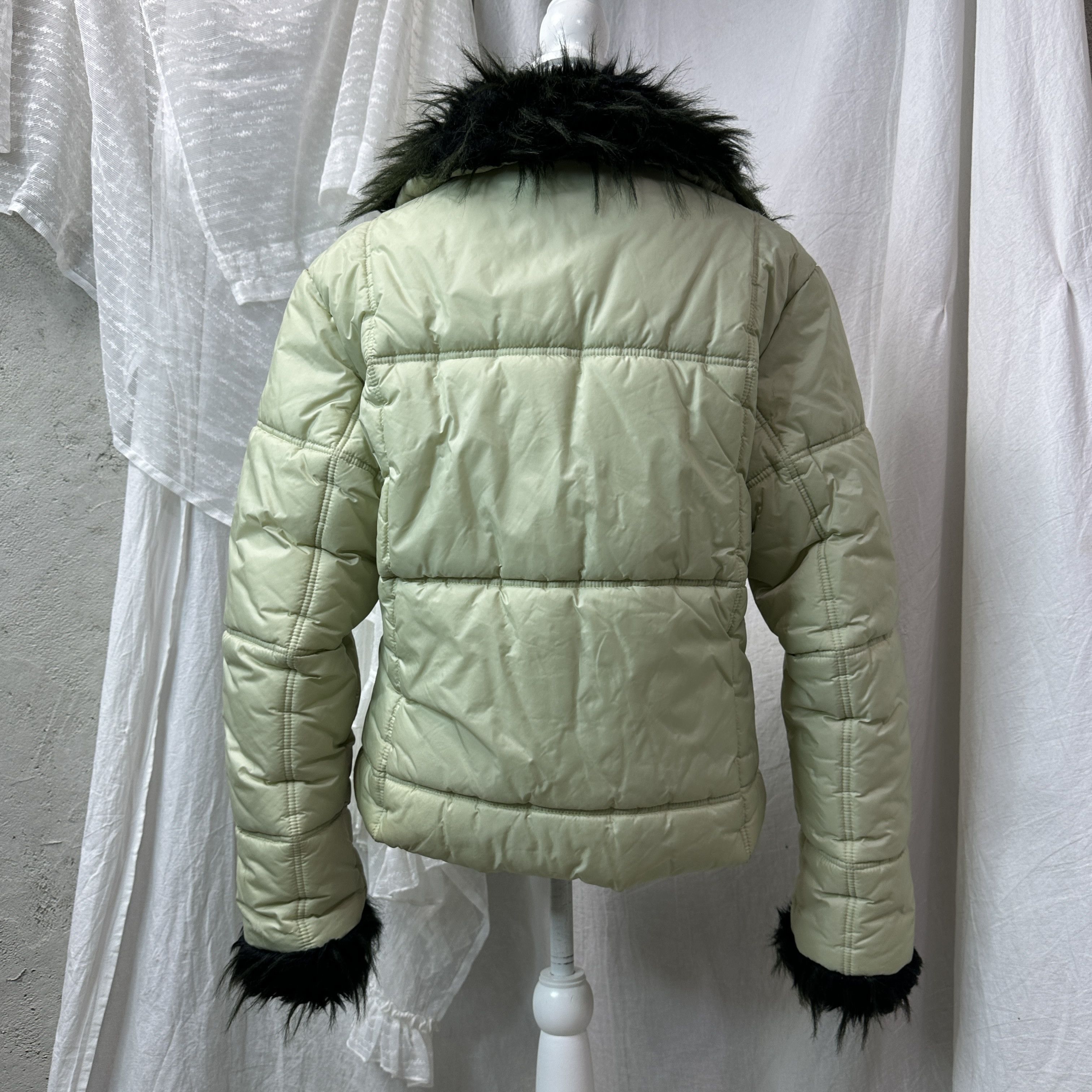 Vintage Vintage Outdoor Faux Fur Zip Up Bomber Jacket 00s Size XL / US 12-14 / IT 48-50 - 5 Thumbnail