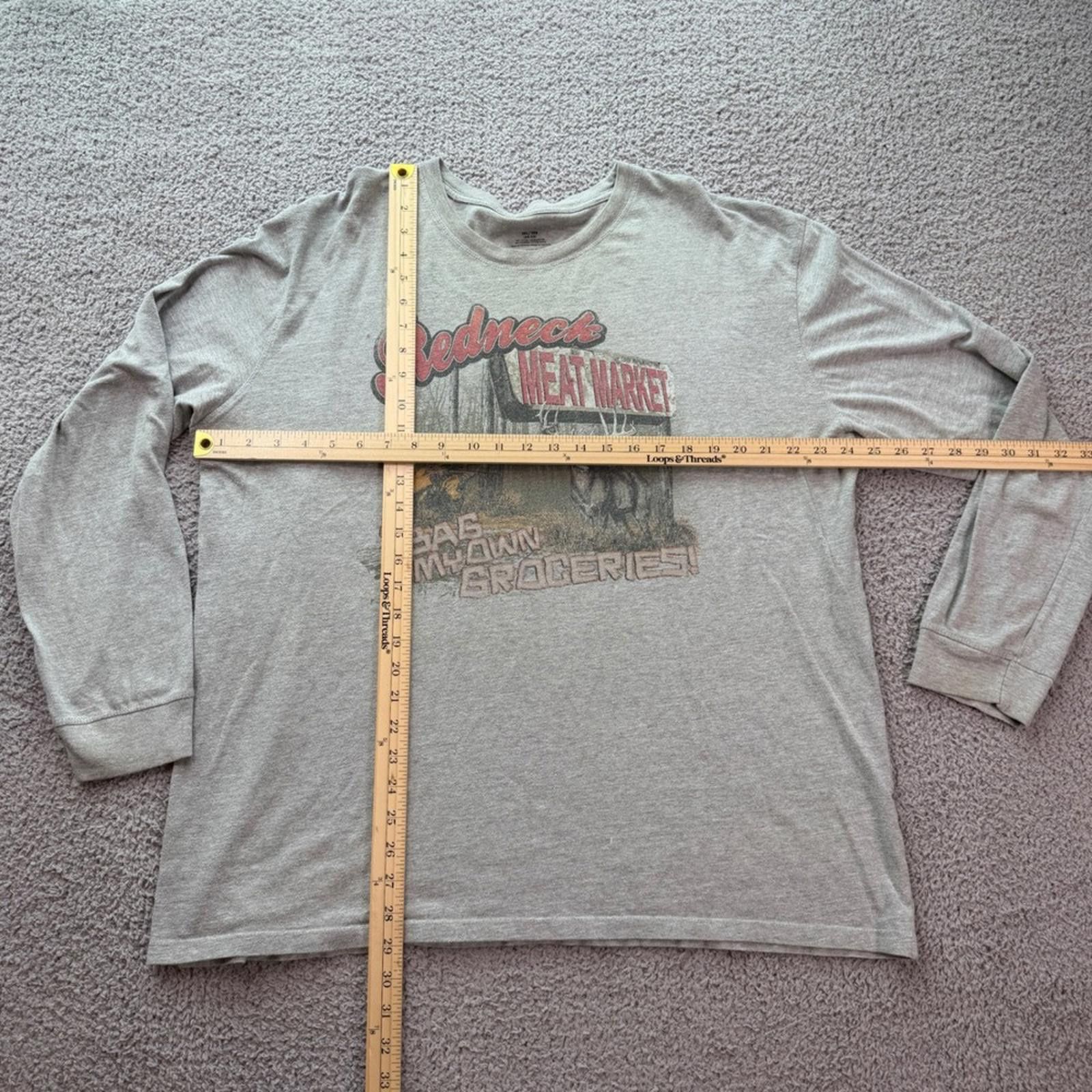 Other Redneck Meat Market Hunting T Shirt Mens 2XL Gray Size US XXL / EU 58 / 5 - 2 Thumbnail