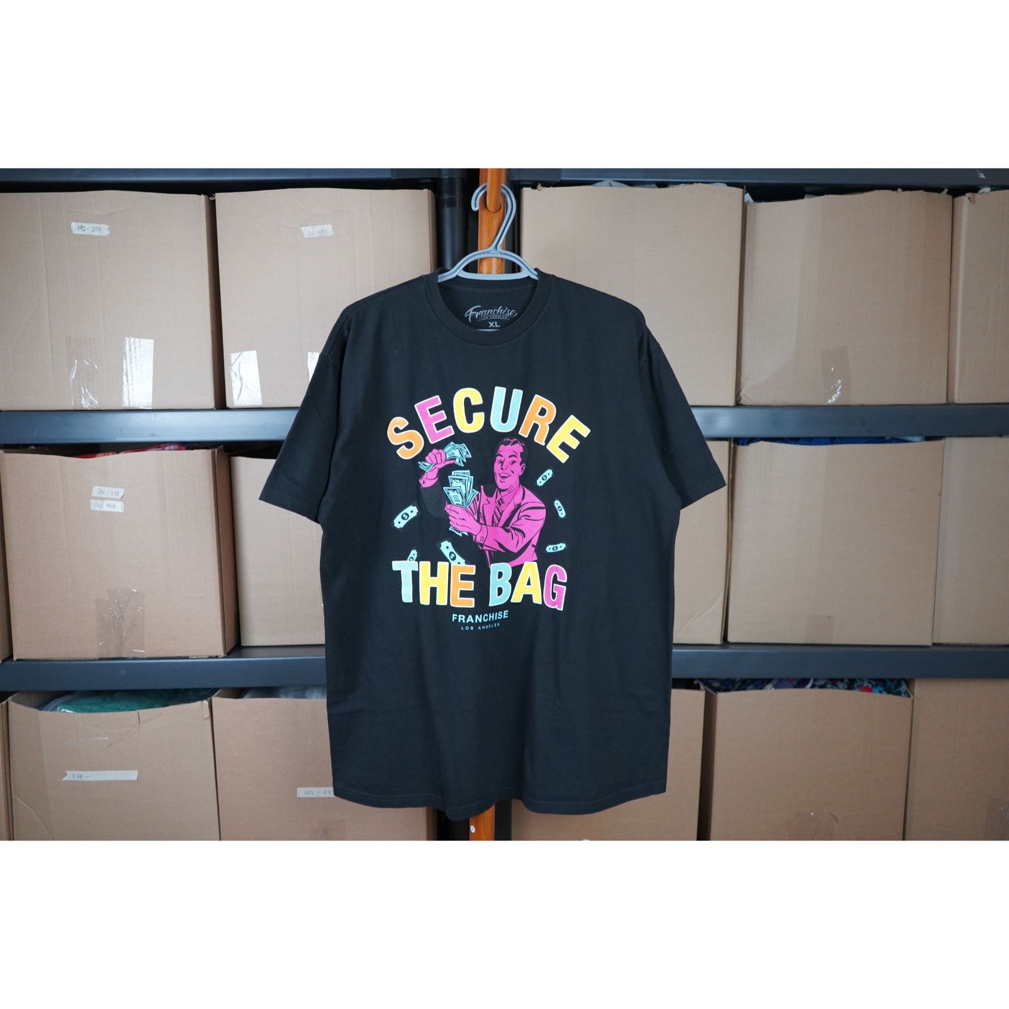 Other Black Franchise LA Secure The Bag Tshirt L Streetwear #465 Size US L / EU 52-54 / 3 - 1 Thumbnail