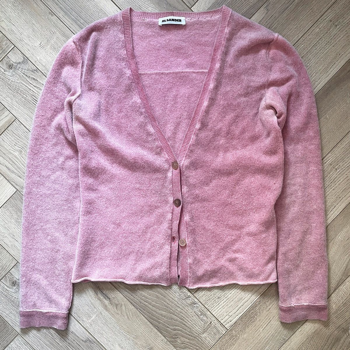 Jil Sander Jil Sander Cashmere Pink Cardigan Size XS / US 0-2 / IT 36-38 - 1 Thumbnail