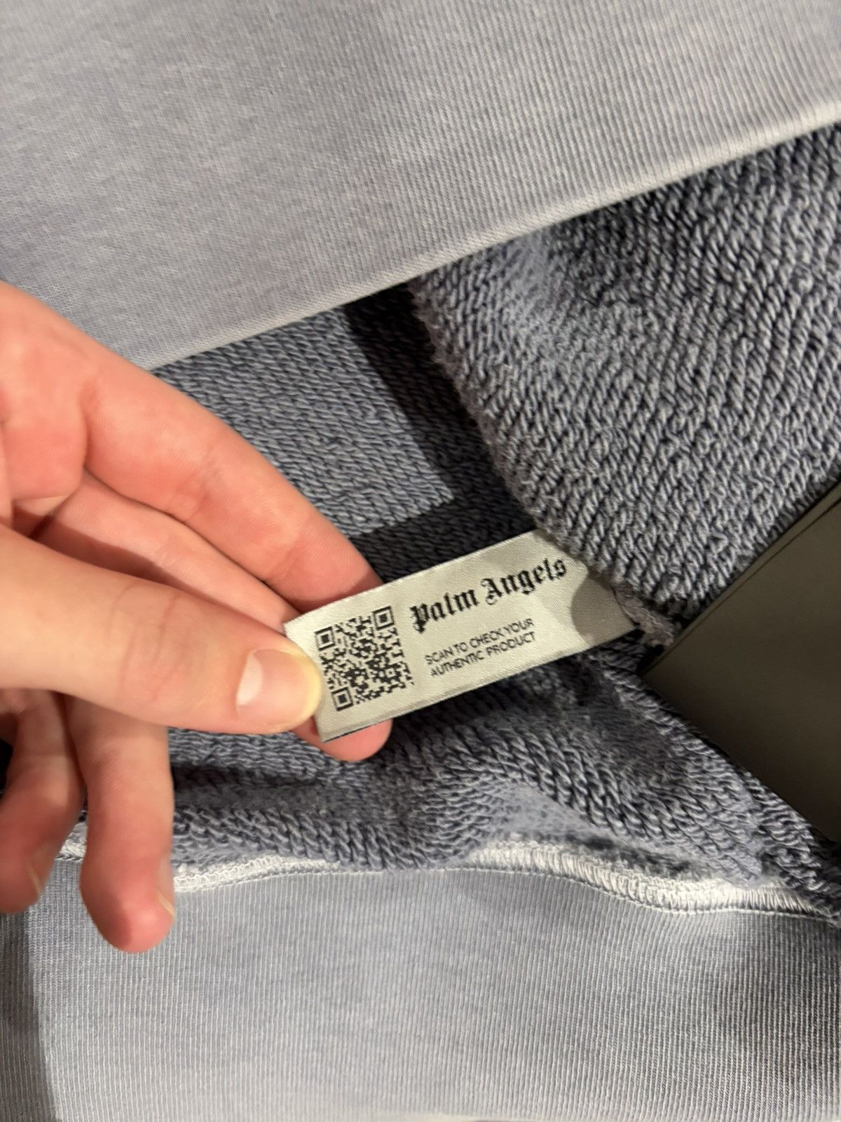 Palm Angels Palm Angels Grey Logo Crewneck Sweatshirt (Oversized Fit) Size US L / EU 52-54 / 3 - 11 Thumbnail
