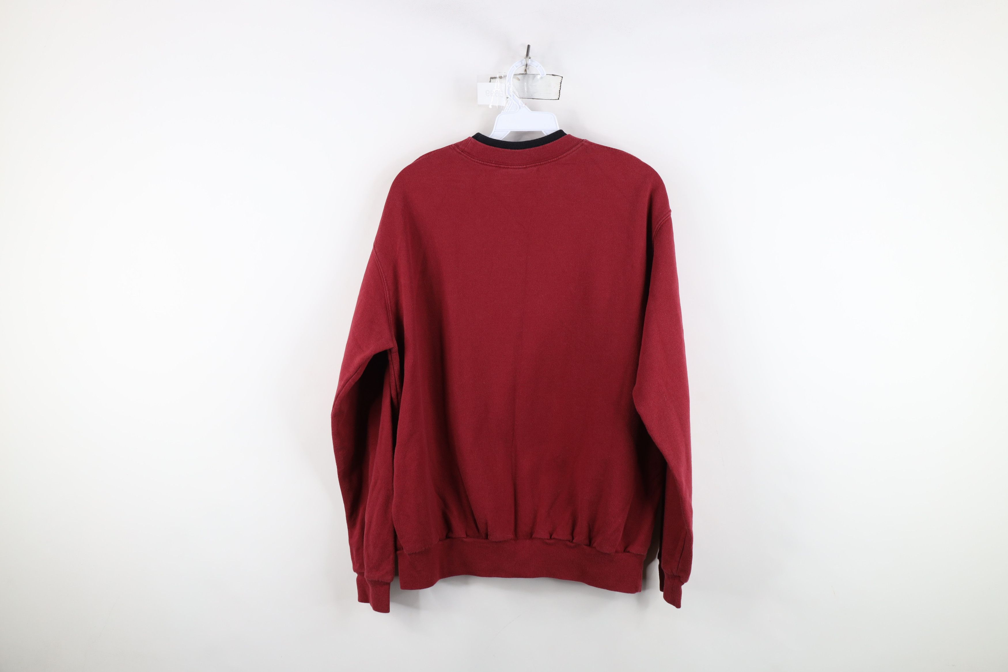 Vintage Vintage 90s Streetwear Sequin Butterfly Sweatshirt Red Size L / US 10 / IT 46 - 11 Thumbnail