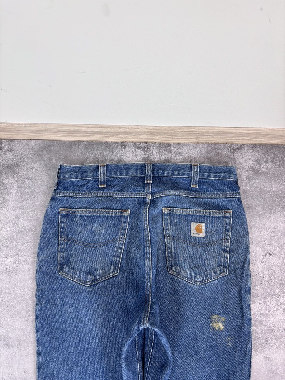 Carhartt Carhartt Men’s Blue Denim Jeans Relaxed Fit Distressed Size US 34 / EU 50 - 6 Thumbnail