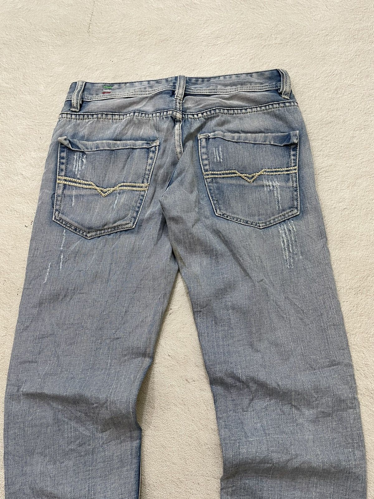 Diesel 2000s Diesel Ripped Denim Jeans Wash Y2K Ifsix LGB hysteric Size US 30 / EU 46 - 9 Thumbnail